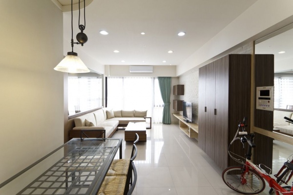 2015简约风格公寓过道装修效果图