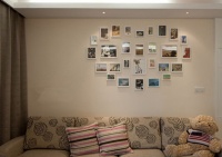 现代简约风格的客厅照片墙赏析