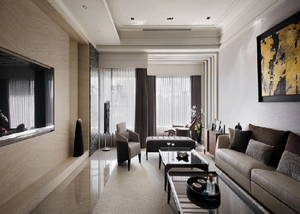 2015美式室内客厅设计效果图片