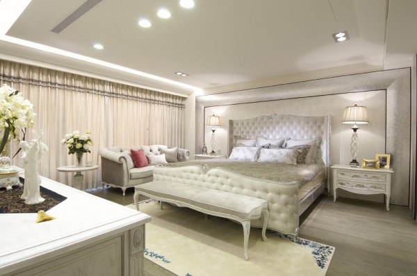 2015欧式别墅室内卧室设计效果图片