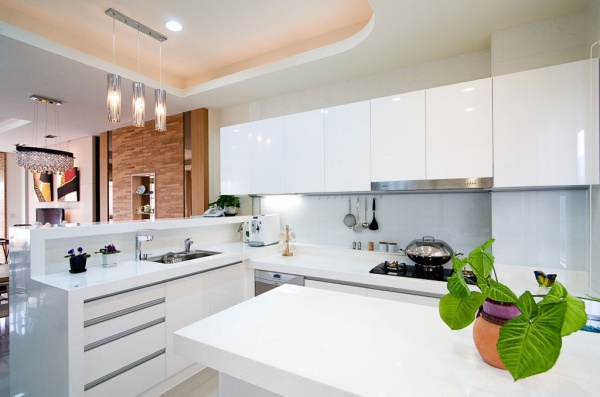 2015现代家庭设计厨房图片欣赏