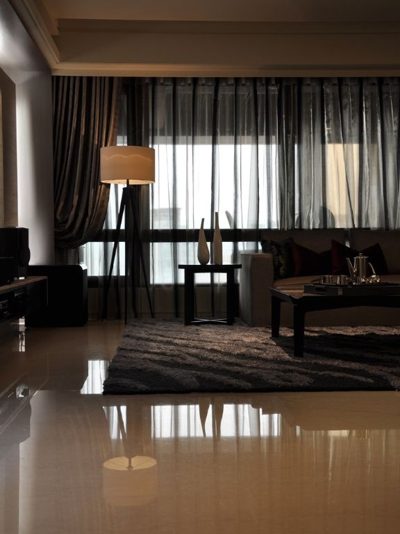 现代风格设计客厅窗帘效果图欣赏大全