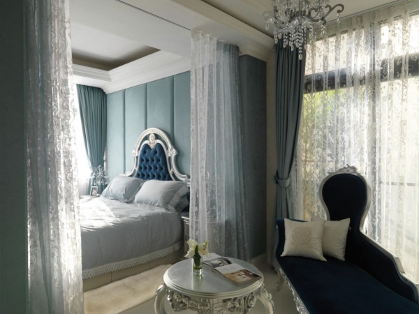 新古典欧式别墅室内卧室设计效果图片