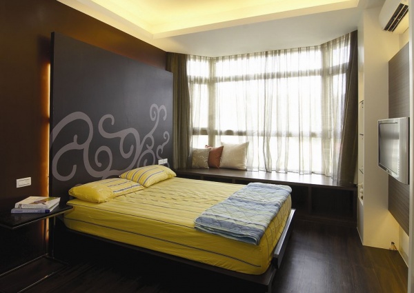 简约日式风格装修设计卧室效果图