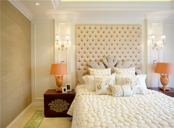 白色现代简约风格卧室设计装修效果图