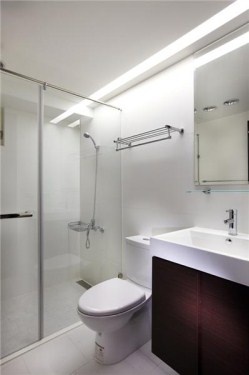 简约风格公寓卫生间设计效果图片
