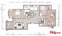 军事医学院-现代简约-三居室