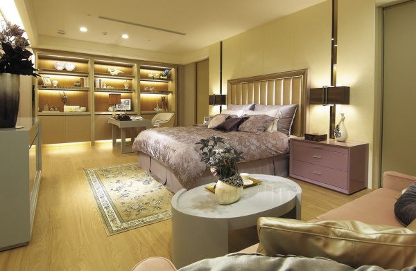 现代轻奢华优雅卧室整体设计装修