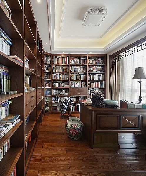 2015中式家庭设计书房效果图大全