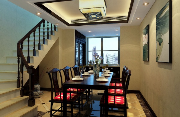 2015中式家居餐厅装修效果图
