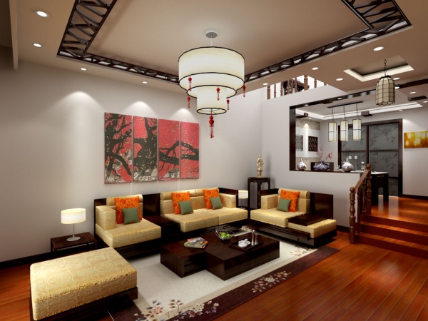 中式风格客厅装修案例
