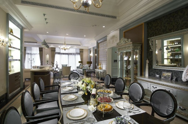欧式古典装修设计餐厅图片