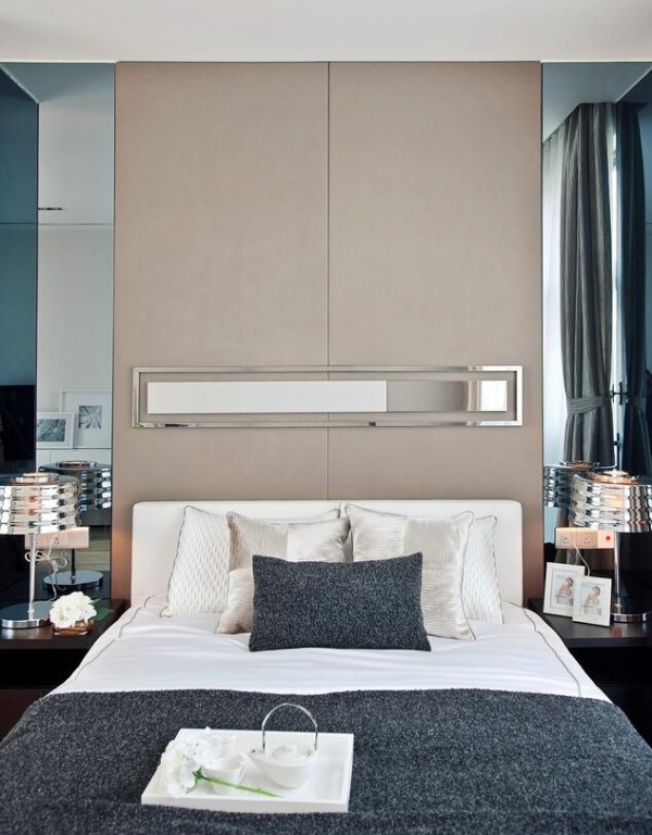 北欧设计装饰卧室床头背景墙图片