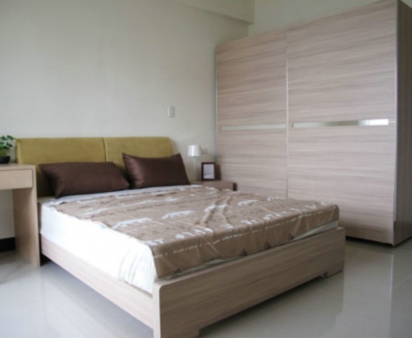 现代日式风格时尚卧室效果图