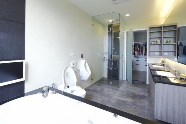 现代超大空间卫生间浴室装修