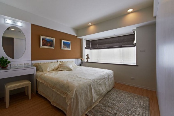 现代美式二居卧室装修图片