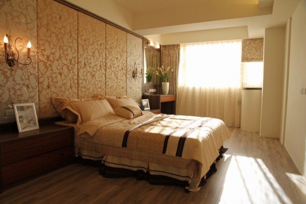 现代别墅卧室室内装饰设计效果图片