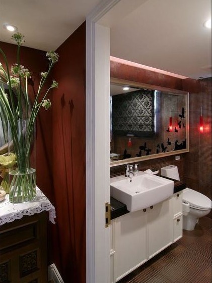 现代别墅室内卫生间装饰设计图片