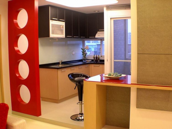 现代公寓厨房空间装饰图片