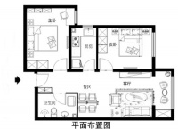 顶秀金石家园c反-现代简约-两居室