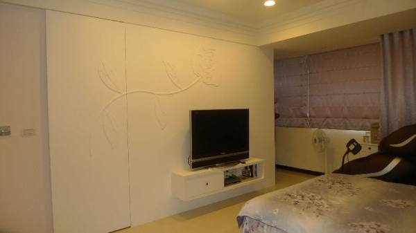 简欧设计卧室电视背景墙