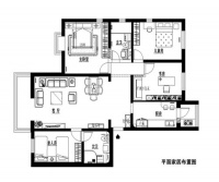 京铁和园-新中式风格-两居室