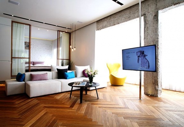以色列现代风格90平米公寓 简单就好