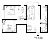 中广宜景湾-简中式-两居室