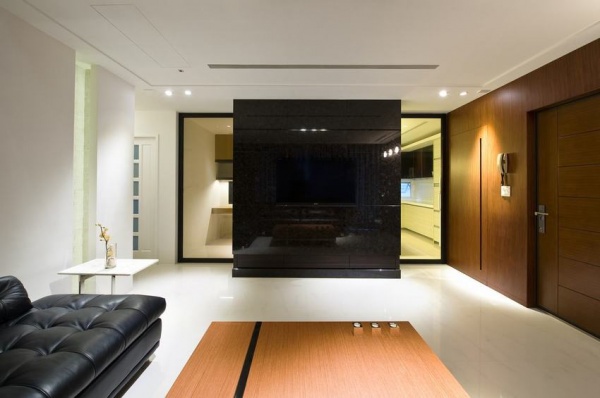 现代公寓电视背景墙设计效果图片