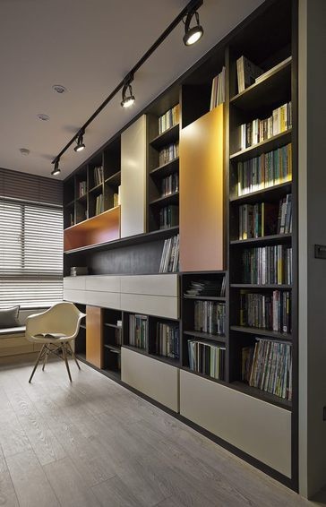 日式现代书房室内设计效果图片