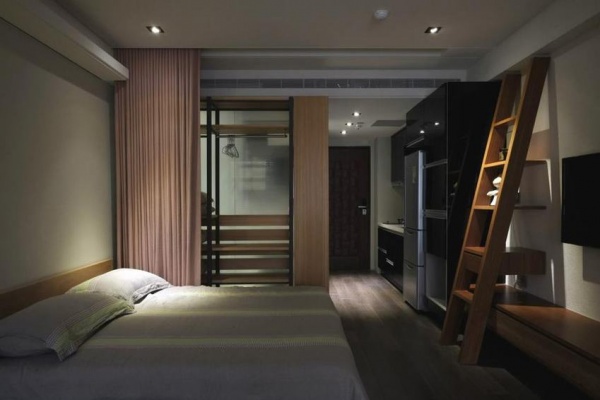 现代日式公寓卧室装修图片欣赏