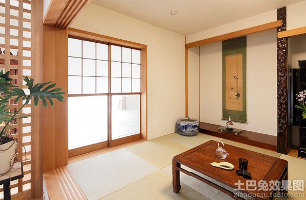 113平时尚日式三居室装修效果图片