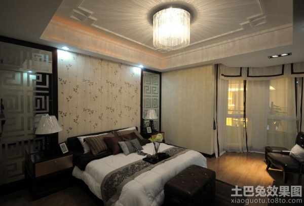 中式风格一居室卧室图片
