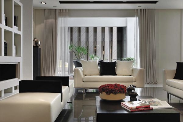 美式现代客厅家装效果图片欣赏