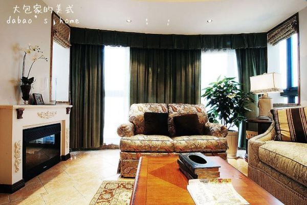 古典美式家居客厅装修案例