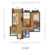 简欧风格—林奥嘉园 —二居室