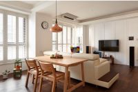 宜家风格精装修三居室效果图