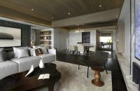 生活家装修新房装修单色简约 三室两厅140平