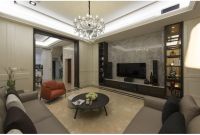 100平米现代两居室内家装效果图