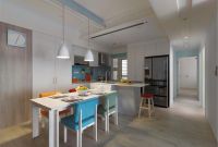 100平米清新现代简约二居布置