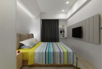 100平米清新现代简约二居布置