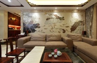 新中式三居室设计装饰效果图