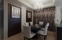 美式装饰三室两厅效果图