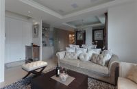 美式装饰三室两厅效果图