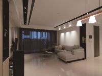 现代时尚简约二居装修设计案例