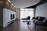 现代摩登三居大宅自由设计