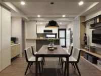 后现代设计120平米三室两厅效果图大全