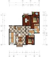 兆丰馨园-现代风格-三居室