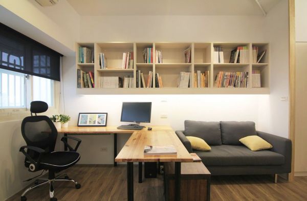 现代小公寓书房效果图