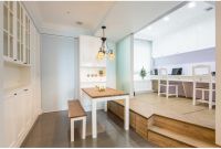 唯美轻美式二居装修设计